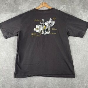Bambu Lab Shirt Mens 2XL Gray 3D Printer Toolhead Schematic Graphic Tee Tech